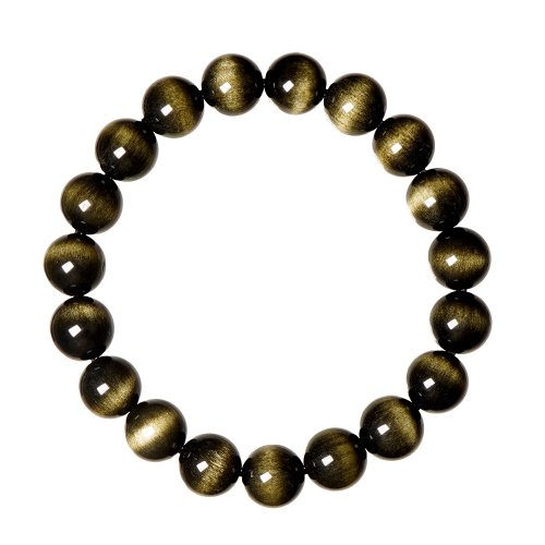 正佳珠寶 Gemsrich Jewelry 【正佳珠寶】金曜石 超頂級貓眼金曜 9.8-10.2mm 貓眼金曜石手珠
