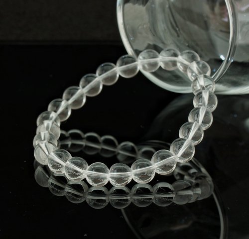 HK-Accessories 白水晶 8mm 手鍊 ( Rock Quartz 8mm Bracelet )