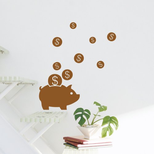 Smart Design 設計 壁貼 《Smart Design》創意無痕壁貼◆小豬撲滿 8色可選