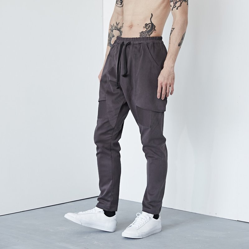 DYCTEAM - Baggy pants - กางเกงขายาว - ผ้าฝ้าย/ผ้าลินิน สีเทา