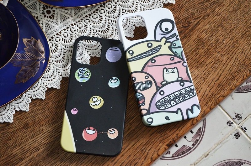 【Small case】iPhone12/12Pro/12mini‧Mobile phone case/matte PC half-pack hard case - Phone Cases - Plastic Multicolor