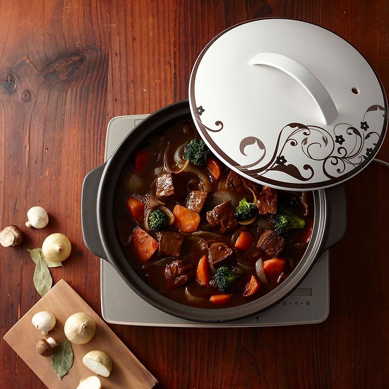MIYAWO Japan Miyao IH series temperature difference clay pot (induction cooker available) - Pots & Pans - Other Materials Black