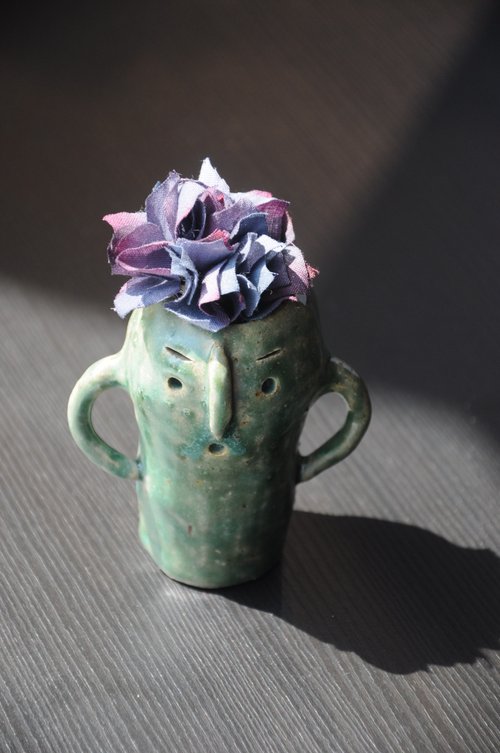 花を染める | 陶芸】紫陽花の埴輪鉢 | 心が華やぐほどスマート