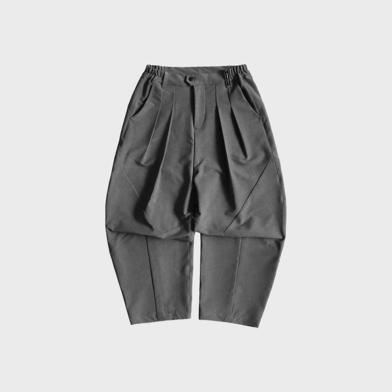 DYCTEAM - RePET Melange full length tapered pants (gray) - Men's Pants - Other Materials Gray