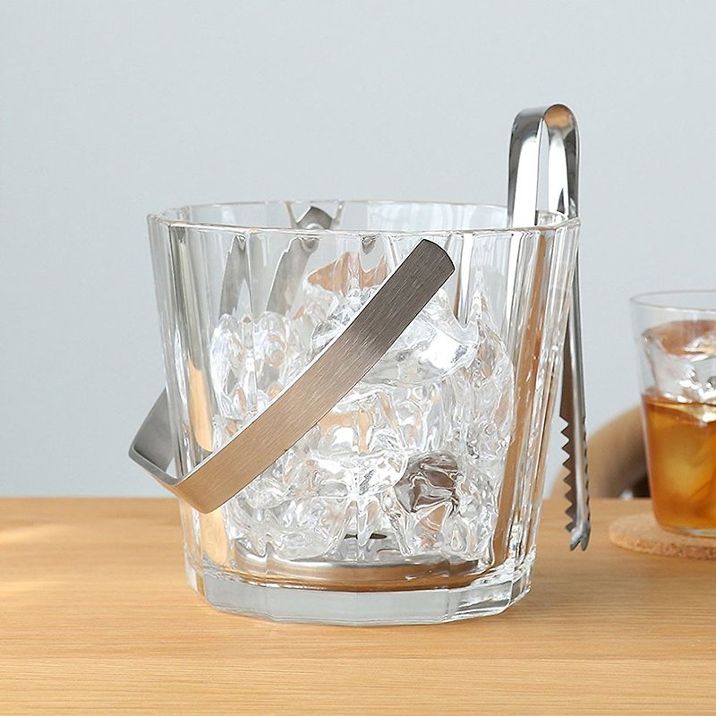Japan ADERIA octagonal glass ice bucket 900ml - Cookware - Glass Transparent