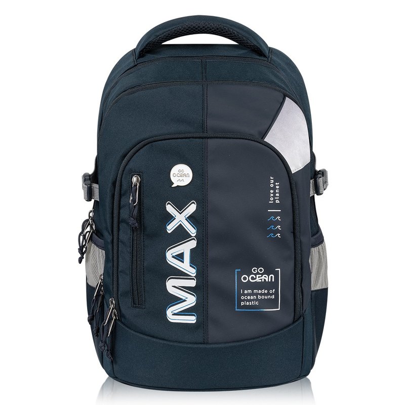 Tiger Family MAX Protect the Ocean Series Ultra-Lightweight Backpack Pro 2 - Mysterious Dark Blue - กระเป๋าเป้สะพายหลัง - วัสดุกันนำ้ สีน้ำเงิน