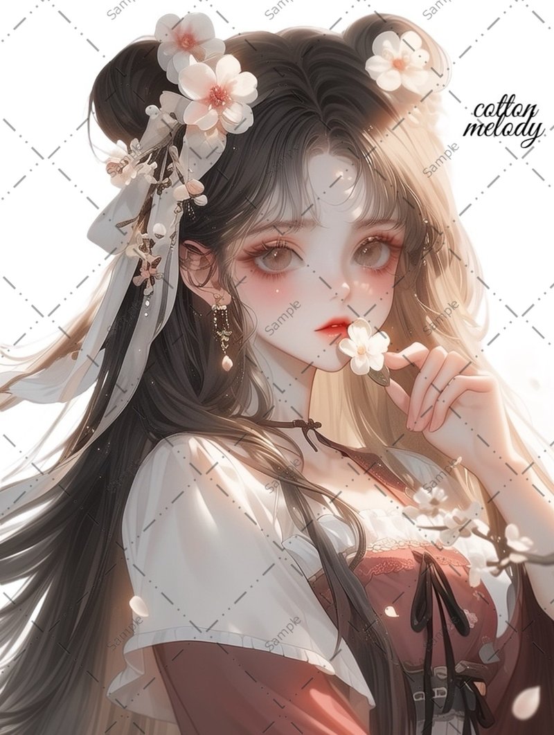 original sticker no.922 人物ステッカー オリジナルステッカー 人物ステッカー 女の子ステッカー オリジナル人物ステッカー - 貼紙 - 紙 