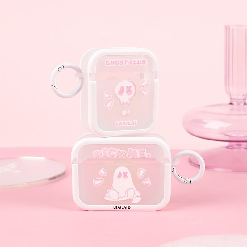 Little Ghost Frosted AirPods 1/2/3/Pro 2nd Generation Headphone Protective Case Soft Shell - Phone Cases - Other Materials 