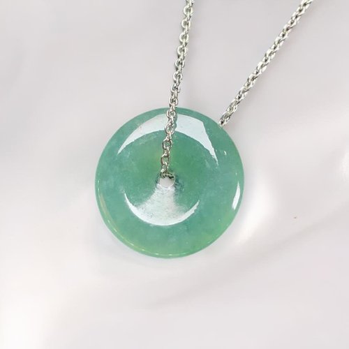 瓔珞珠寶盒 E.L.Jewelry Box 冰綠翡翠平安扣 | 天然緬甸玉翡翠A貨