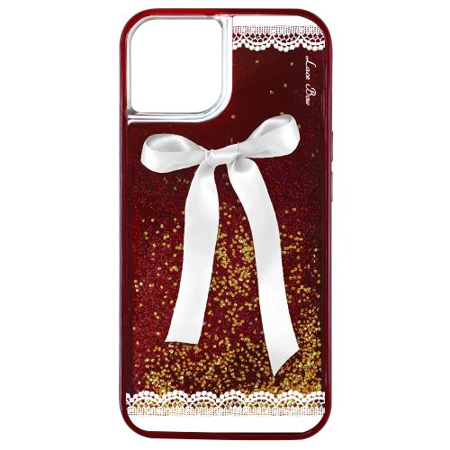 LANI's 風格防摔手機殼 紅絲絨流沙 絲綢蝴蝶結 iPhone 15 14 13 Pro Max 手機防摔殼