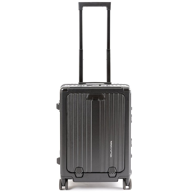 CUMAR B&W carry-on TROLLEY CASE - กระเป๋าเดินทาง/ผ้าคลุม - อลูมิเนียมอัลลอยด์ สีดำ