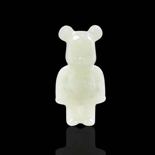 瓔珞珠寶盒 E.L.Jewelry Box 【熊熊玉見你】冰種翡翠可愛小熊擺飾項鍊|天然緬甸翡翠A貨|送禮