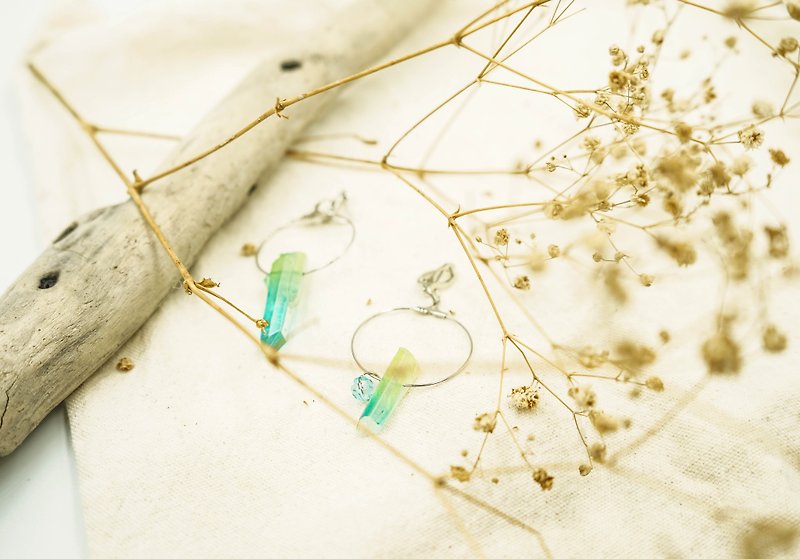 Handmade Glass Earrings - Earrings & Clip-ons - Semi-Precious Stones Blue