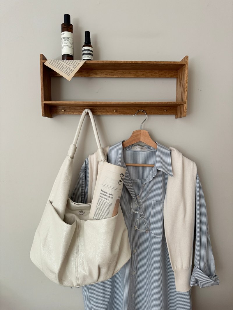 The Ally from Korea | EMILY BAG | Ivory | 2ways Shoulder bag - กระเป๋าถือ - หนังเทียม ขาว