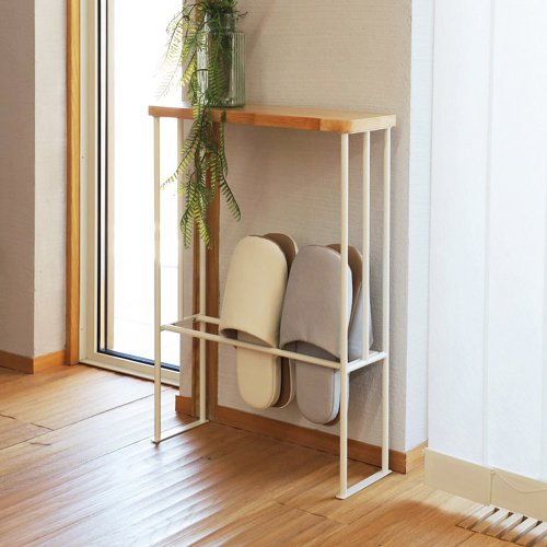 日本COLLEND 日本COLLEND HAK 實木鋼製玄關桌/牆邊置物桌-DIY