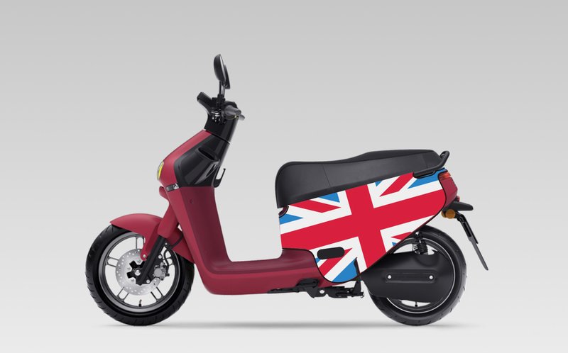 BLR gogoro 防刮車套 iD100 英國旗 - 其他 - 聚酯纖維 紅色