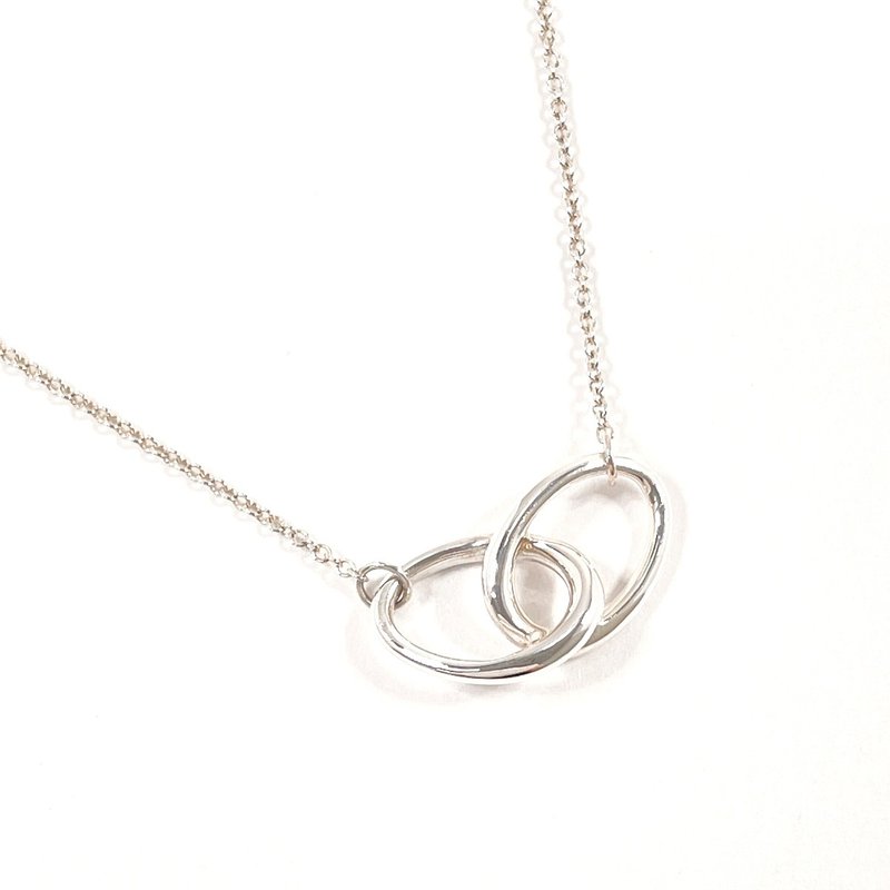 【日本直送 中古美品】ティファニー TIFFANY&Co. ネックレス ダブルループ エルサペレッティ シルバー925 アクセサリー 新品仕上げ済み - 項鍊 - 純銀 銀色