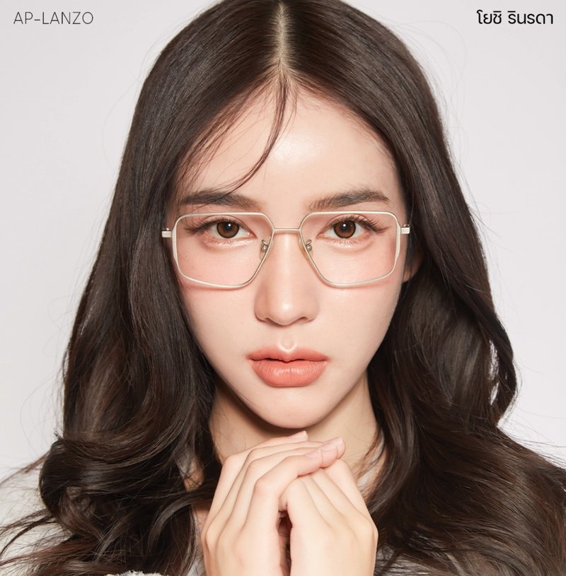 AP Exclusive outstanding design : Titanium Trapezoid Frame - กรอบแว่นตา - วัสดุอื่นๆ สึชมพู