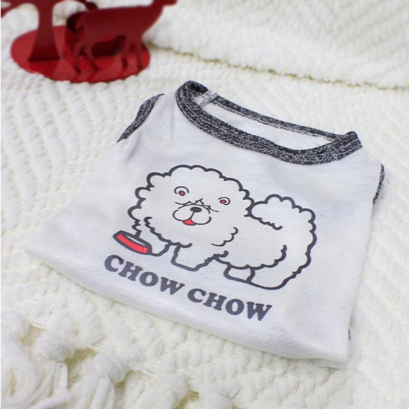 鬆獅犬 Chow Chow 毛孩反光衣 手工寵物服飾 客製化姓名 大型犬服 - 寵物衣服 - 棉．麻 多色