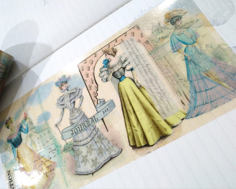 8 cmの女の子用PETテープ/光沢のある透明な剥離紙＃8 - マスキングテープ・PET テープ - プラスチック 