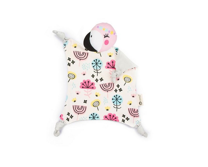 Australian Kippins Organic Cotton Comforting Towel – Coco Fire Crane Coco KIPPIN**New Design** - ผ้ากันเปื้อน - ผ้าฝ้าย/ผ้าลินิน สึชมพู