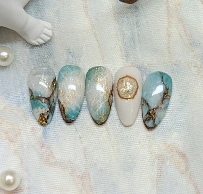 【Emerald Stone】Nail Art Patches/Wearing Armor - Other - Resin 