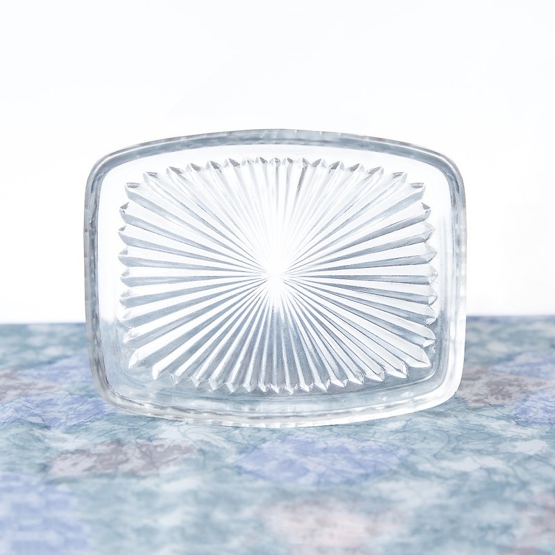 SECLUSION OF SAGE / Universal Business Card Glass Plate - Small Plates & Saucers - Glass Transparent