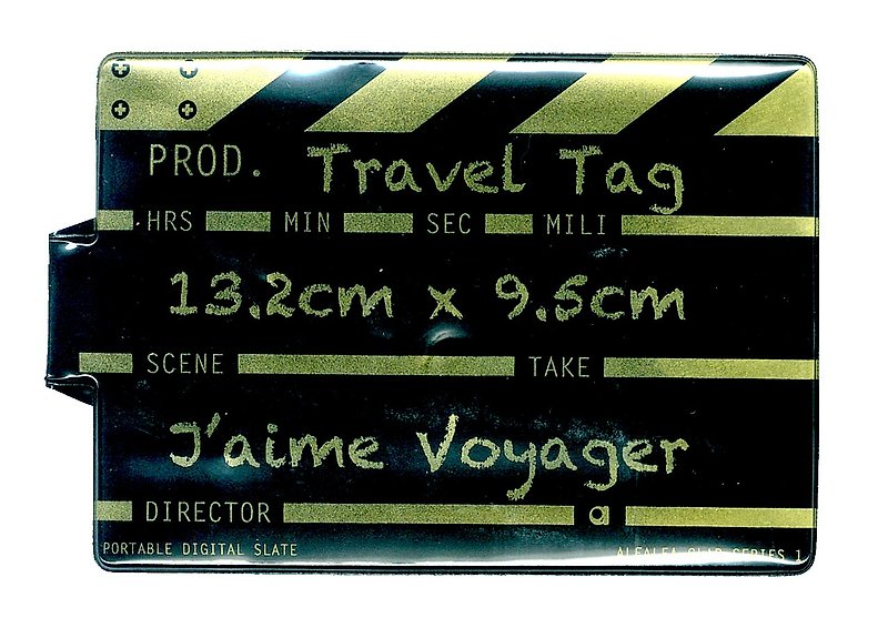 Director clap Travel tag - Gold - Other - Plastic Gold
