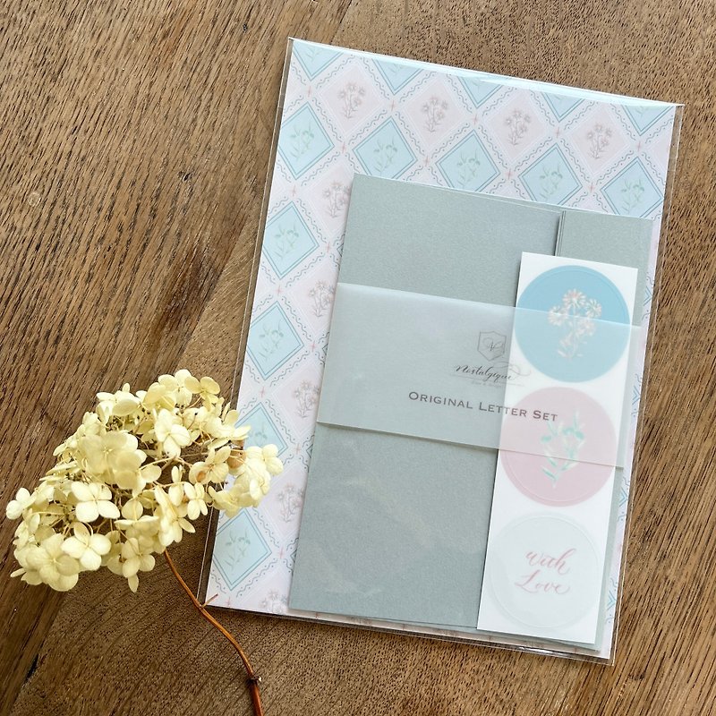 Botanical design letter set pattern pattern - Envelopes & Letter Paper - Paper Pink