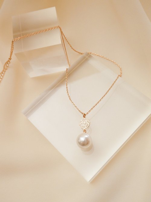 即発送】ラローズパールネックレス クラシックローズシリーズ
