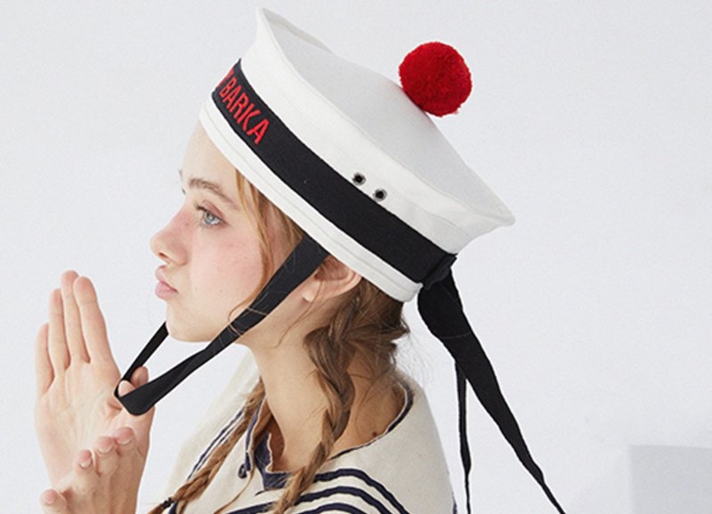 Limited edition European retro high-end sailor hat - Hats & Caps - Cotton & Hemp Multicolor