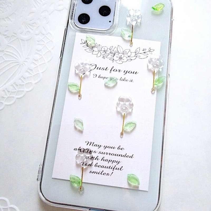 green leaf smartphone case - เคส/ซองมือถือ - เรซิน สีเขียว