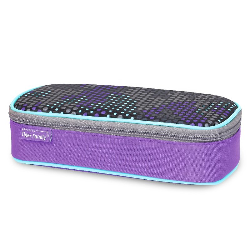 Tiger Family探險家簡約時尚鉛筆盒-迷彩青紫 - 筆盒/筆袋 - 防水材質 紫色