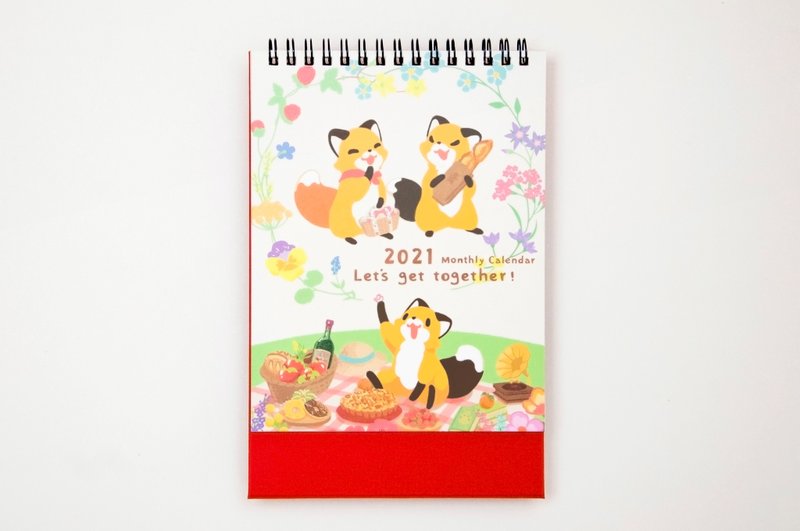 2021│三角桌曆 - 日曆/月曆/年曆 - 紙 紅色