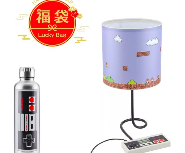 New Year Lucky Bag Officially Licensed Nintendo Mario Nes Lamp And Water Bottle Shop Paladone Hk Lighting Pinkoi