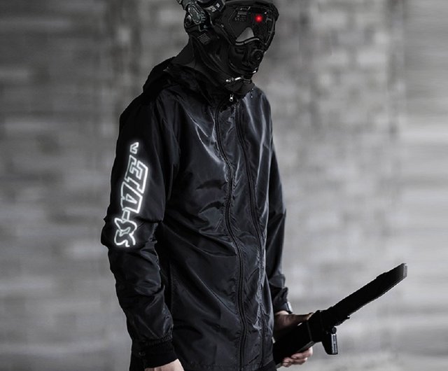 ダブルジップ ジャケット ライトスキン フード付きジャケット