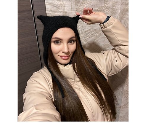 Toysbynusi Hat with cat ears for girls, fashionable headdress