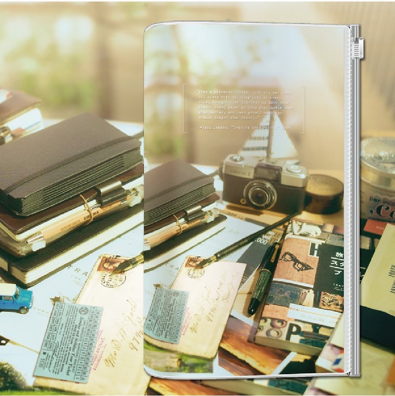 KEEP A NOTEBOOK Writing Notes CKN-033 A5 Slim Transparent Traveling Book Cover - Book Covers - Plastic 