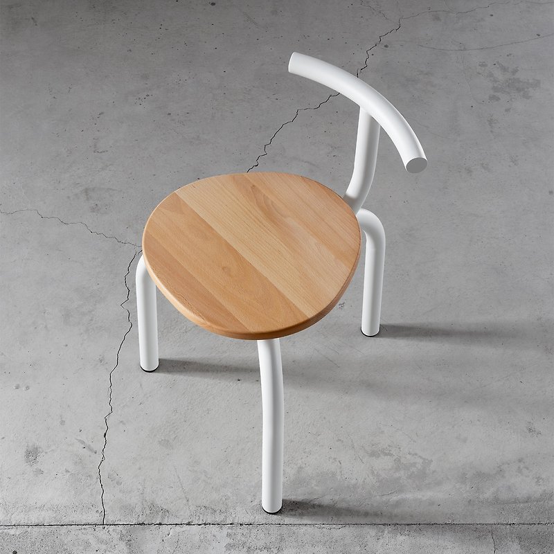 OGLE Chair | Powder coated steel chair | White - เก้าอี้โซฟา - โลหะ ขาว