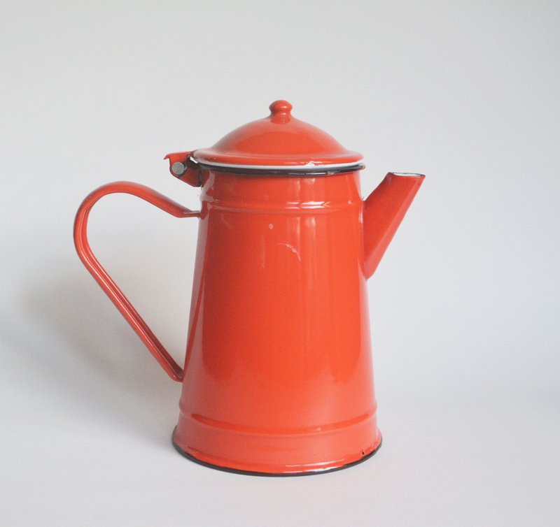 早期德國舊貨 古董珐瑯壺 - 擺飾/家飾品 - 陶 卡其色