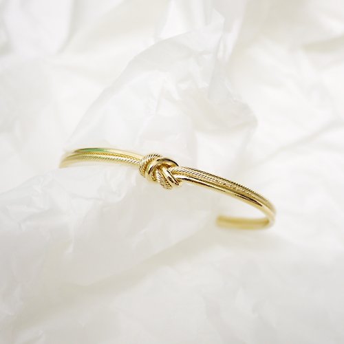 PHOEBE JEWELRY 扭結設計黃銅 手環