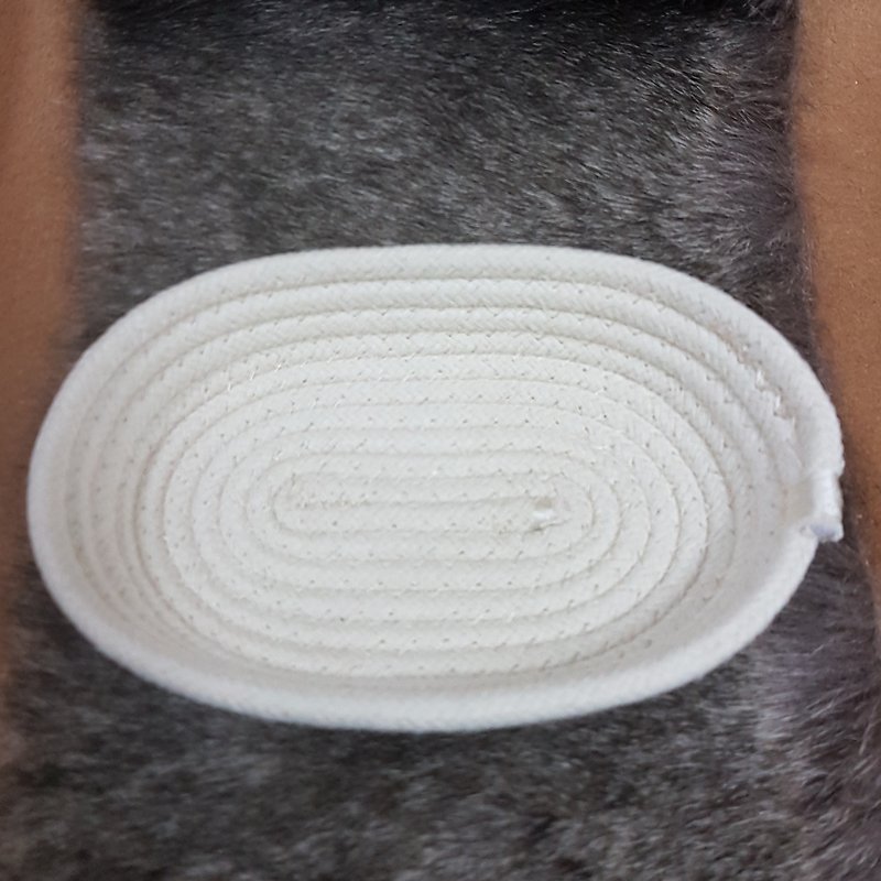 Cotton Rope Cosmetic basket (S) - อื่นๆ - ผ้าฝ้าย/ผ้าลินิน ขาว