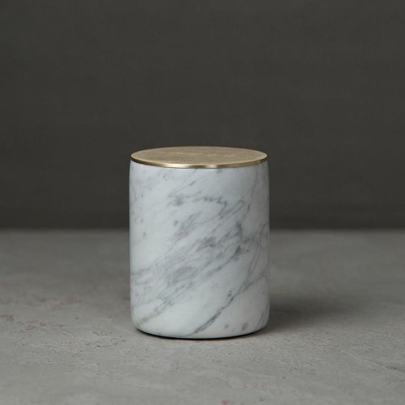 Marble storage bucket - Items for Display - Other Materials White