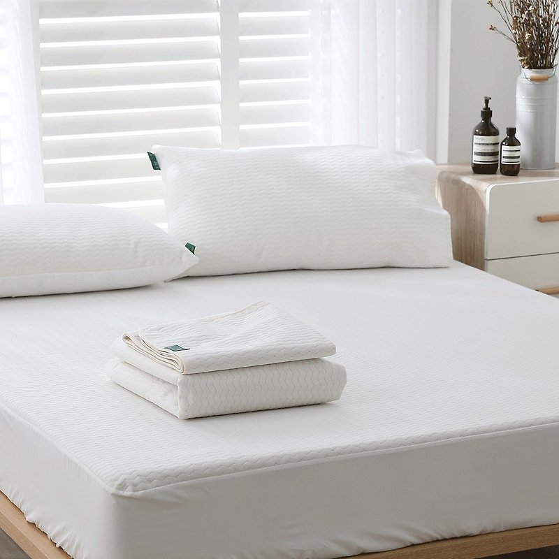 好關係 HAOKUANXI | 防水防螨床包式保潔墊 - 寢具/床單/被套 - 聚酯纖維 白色
