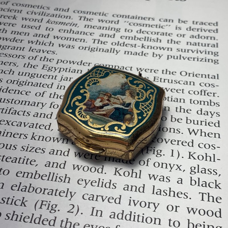 Vintage 英國Stratton談情說愛飾品盒 - 其他 - 其他金屬 