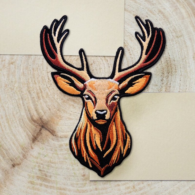 【刺繡布貼】鹿頭壁飾 Deer Head Wall Décor - 其他 - 繡線 