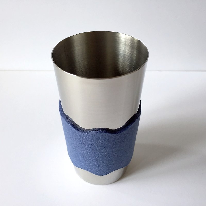 Tumbler with sleeve 400ml blue - Cups - Polyester Blue