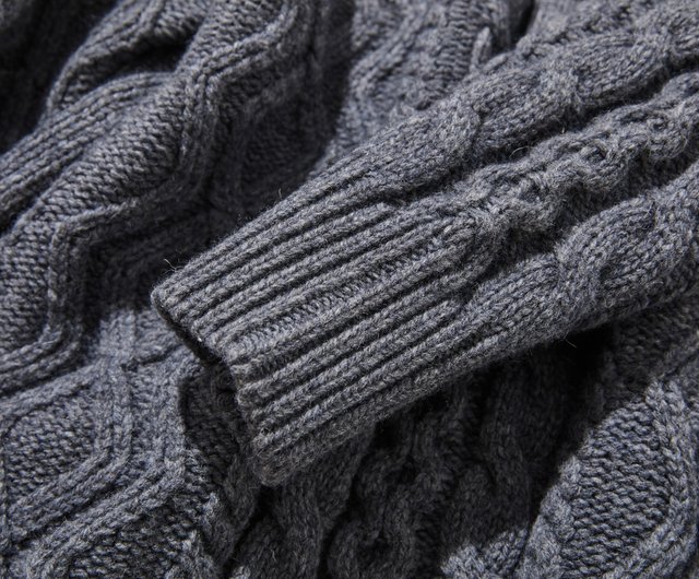 レトロデザインセーター100%ウールローゲージ立体編みJK ARAN WOOLLEN MILLS セーター ニット ユニセックス スーパーソフト メリノウール ホワイト グレー ダークグレー ギフト アラン  ウーレンミルズ ローゲージ ニット キャレイグ・ドン CARRAIG DONN | CLOZEST モッズメンズレディース