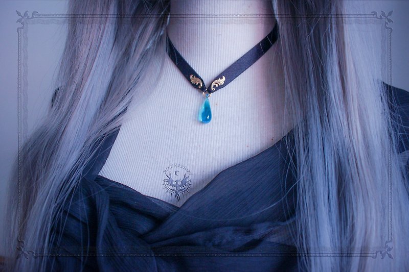 *Mi Luna Story*juicy Pact (blue) Neckwear - Necklaces - Glass Blue
