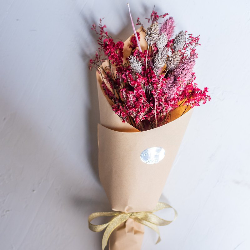 Hand-held dry bouquet / limited edition / Valentine's Day, birthday ceremony, wedding - Dried Flowers & Bouquets - Plants & Flowers Red